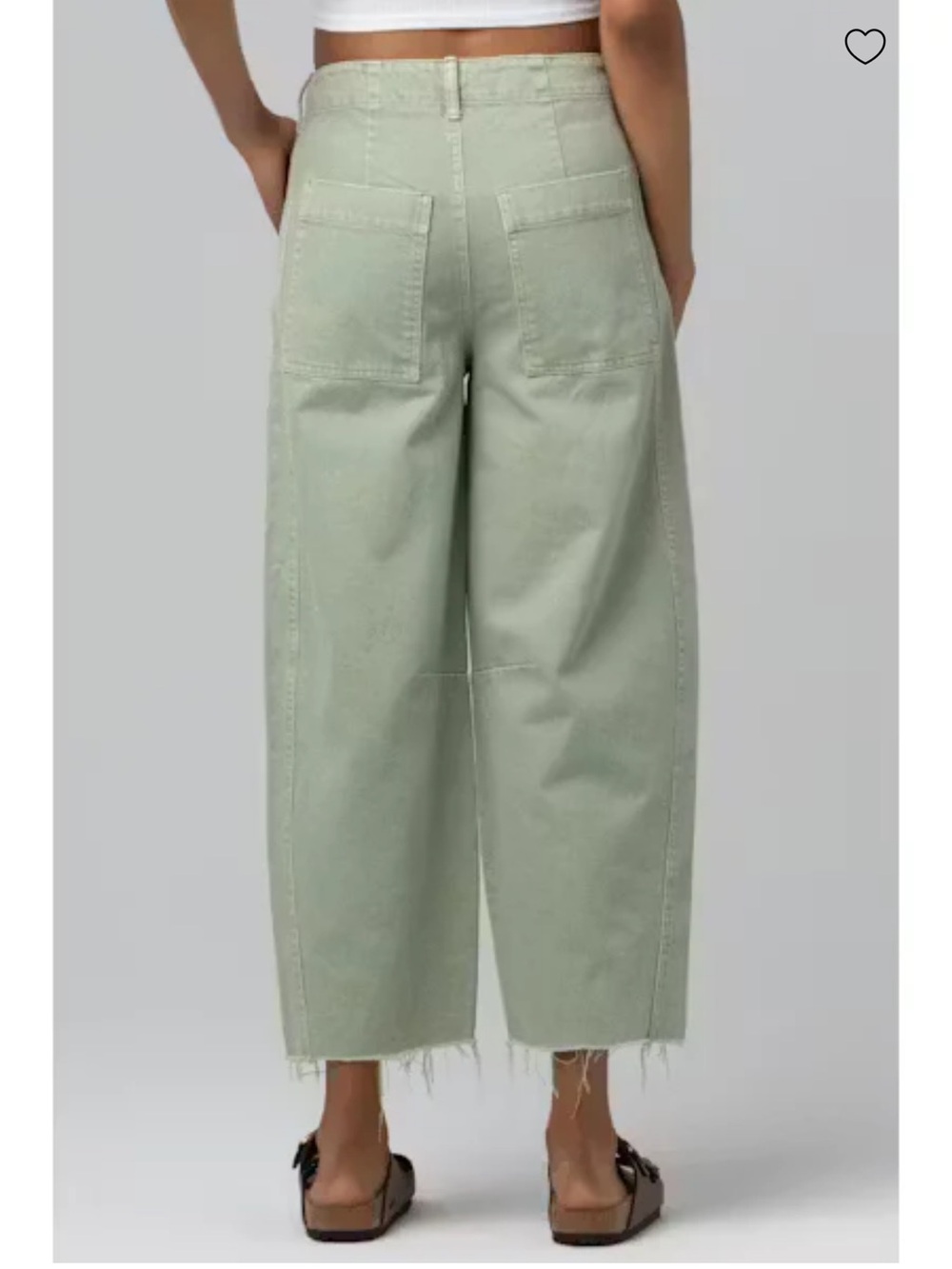 Blank NYC Barrel Leg High Rise Jeans in Pistachio Tone - Picture 4 of 13